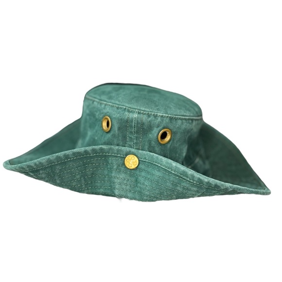 Tilley Wanderer Hat Green Canvas Bucket Hat / Boonie Hat Size 7 1/8 Tilley Hat - Picture 11 of 13